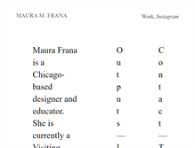 Tablet Screenshot of mauramfrana.com